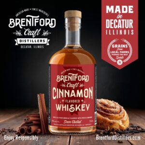 Brentford Craft Distillers, Cinnamon Flavored Whiskey - made in Decatur, Illinois